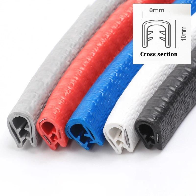 U-shaped car door anti-collision strip anti-scratch protective edging strip for vehicle door sealing 1m