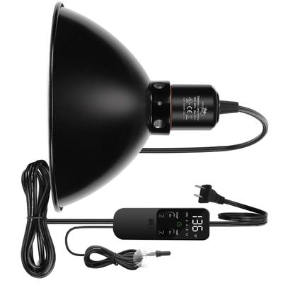 Heating Lamp With Constant Temperature 8.5 Inch Deep Design For Habitat Safety And Energy Efficiency