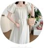 Trendy Maternity Midi Dress - Stylish, Loose Summer Outfit for Moms