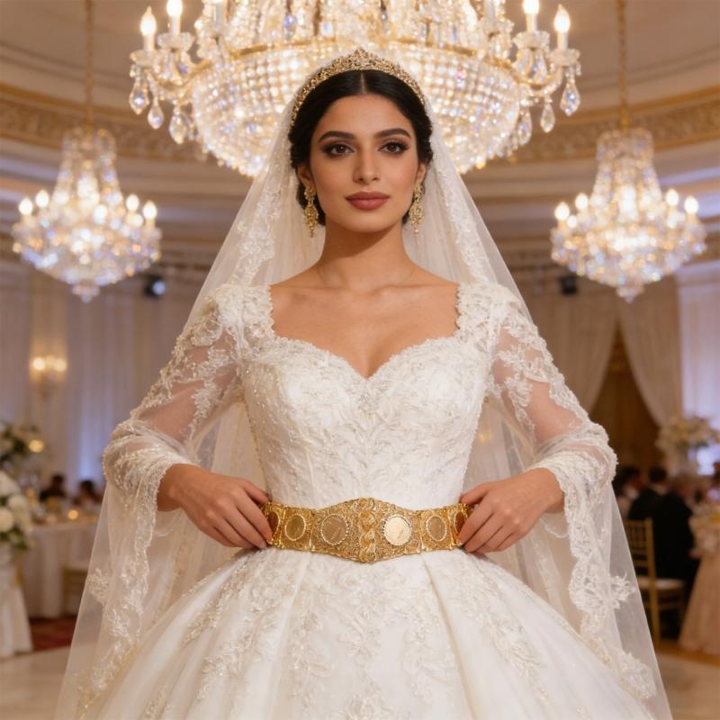 Blingbling Waist Belt Stylish Carved Floral Waist Chain Belt Elaborate Chain Belly Chain for Wedding Waist Chain
