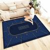 Funny Texas Poker Theme Carpet Rug for Living Rooms Bedrooms, Office Areas, Large Area Non-Slip Decoration Mat Gift for Friends