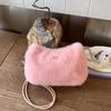 Autumn and Winter Fashion Plush Handbag Bag Women's Versatile Foreign Style Plush Shoulder Crossbody Hair Bag