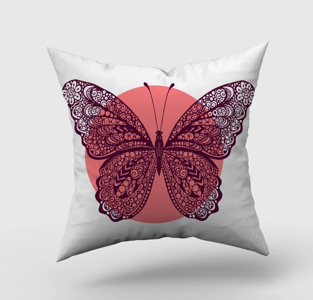 Beautiful Cartoon Butterfly Print Pillowcase Home Living Room Sofa Car  Decorative Pillow Cushion Cover 45*45cm