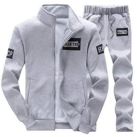 

Мужской весенне-осенний кардиган, свитер, куртка, беговой костюм (Два куска) XL [115-125 lbs]