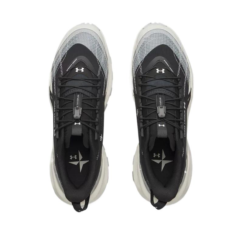 Under Armour Pantofi de exterior Unisex UA Explor Trail HOVR Summit White/Black/Mod Gray 6012791-110