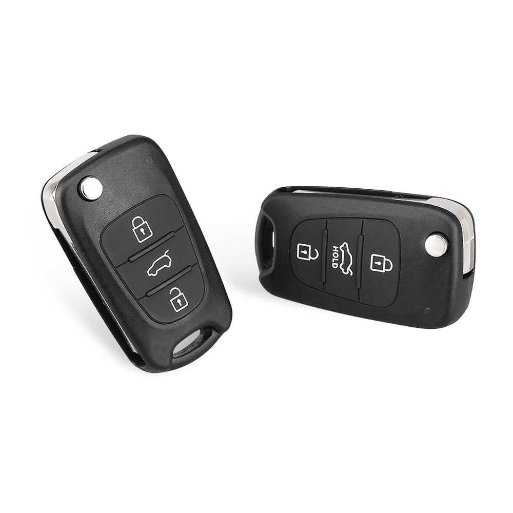 Picanto For Rio 3 For Kia K2 K5 3 Buttons Car Key Shell Remote Key Shell Flip Folding Key Case