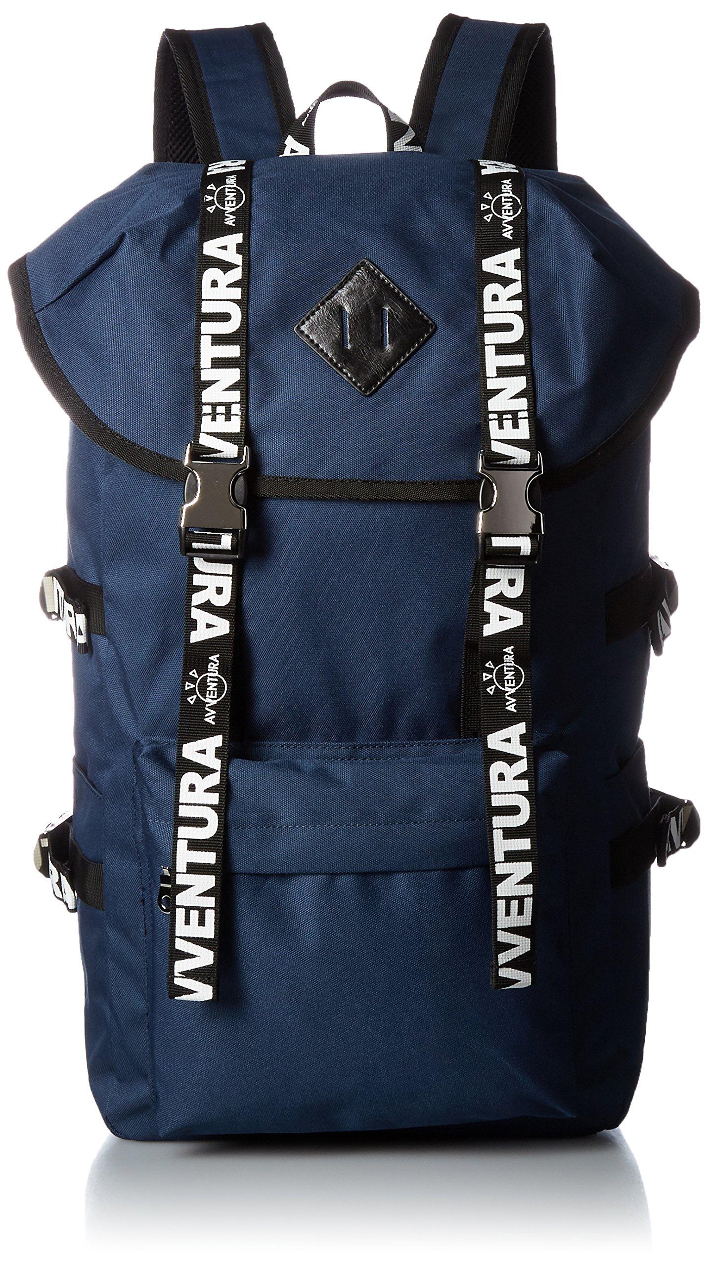 

Backpack Rucksack Flap Backpack School Rucksack Commuting Bag Commuting Bag School Bag Water Repellent Nylon Large Capacity A4 30179 Navy [Aventura]
