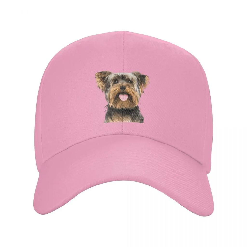 Custom Yorkshire Terrier Baseball Cap for Unisex Women Adjustable Yorkie Dog Dad Hat Outdoor Snapback Hats