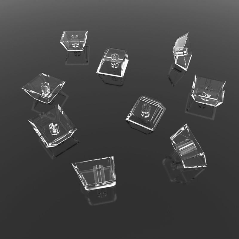 Originale Tastenkappen Mechanische Tastaturen Tastenkappen Leer Angepasst Gamer Transparent Kristalltastenkappen Mx Schalter Original H