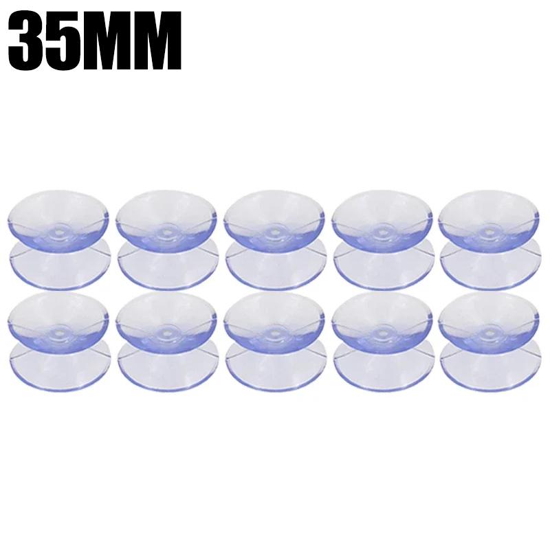 20/30/35mm Clear Double Sided Suction Cup Oxygen Tube Fixed Sucker Pads Glass Car Window Home Kitchen Table Top Spacer Holder