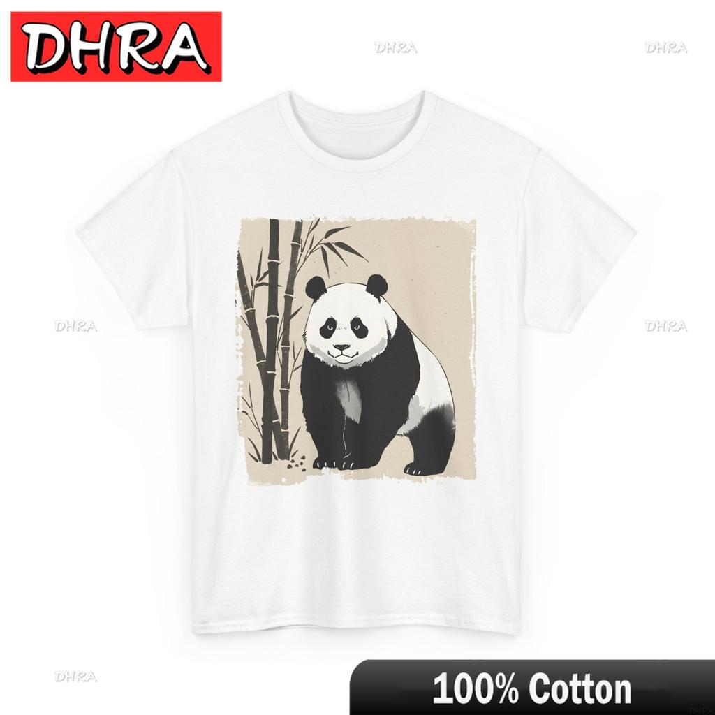PANDA TShirt Minimalist Japanese Tee Tranquility Peace Shirt Creative Funny Graphic Shirts Printed Cotton Tops for Gift TShirt