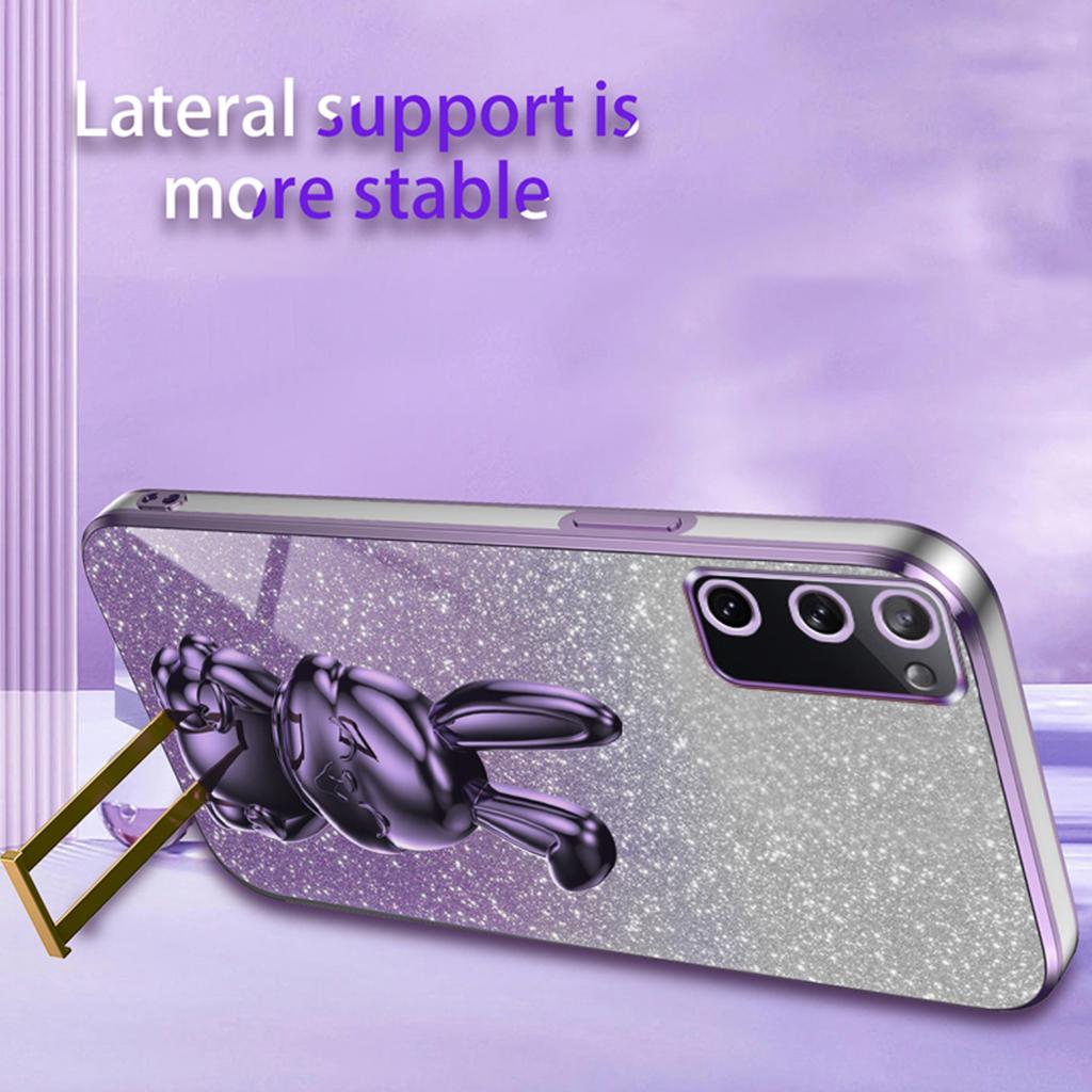 For Samsung Galaxy S20 FE/S20 FE 5G/S20 FE 2022/S20 Lite Case Glitter Anti-drop Phone Kickstand Cover