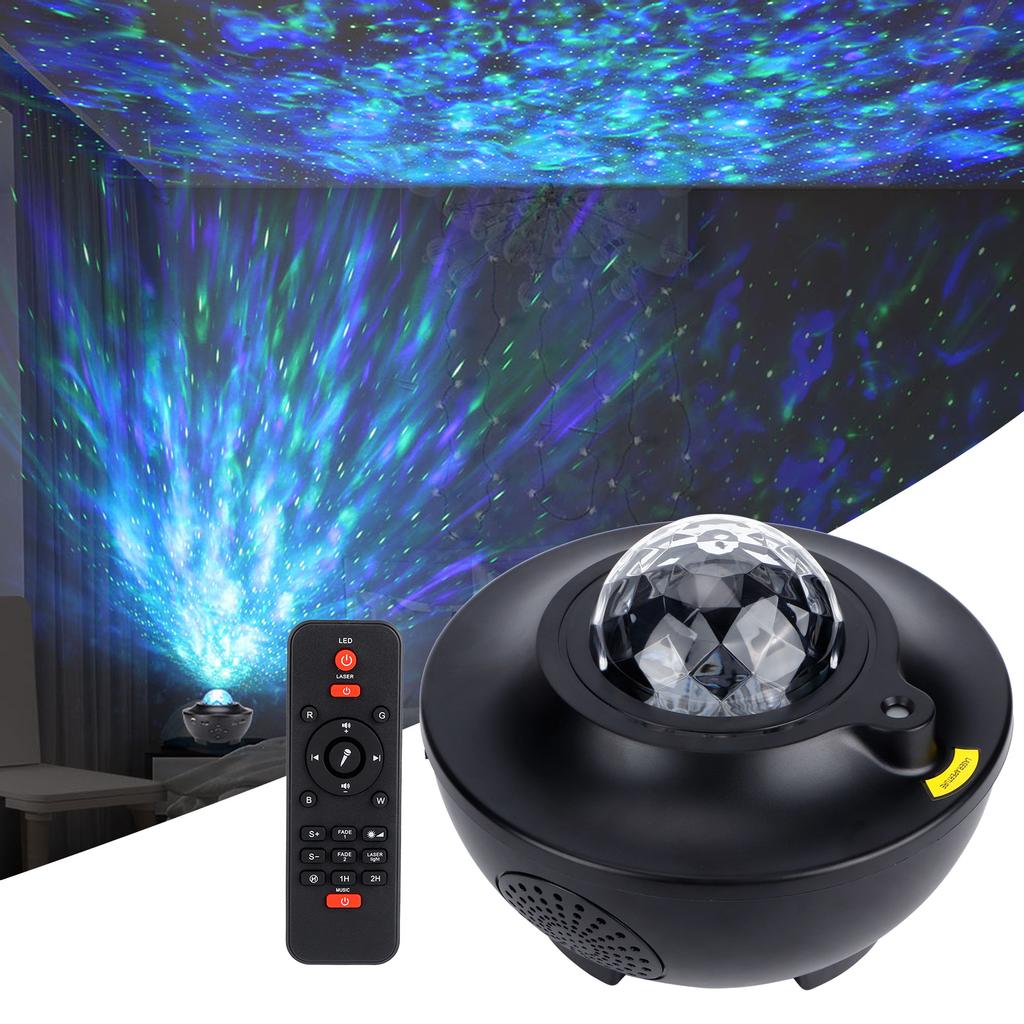 LED Star Projector Light Remote Control Projection Lamp Bedroom KTV Bar Decoration for Bluetooth