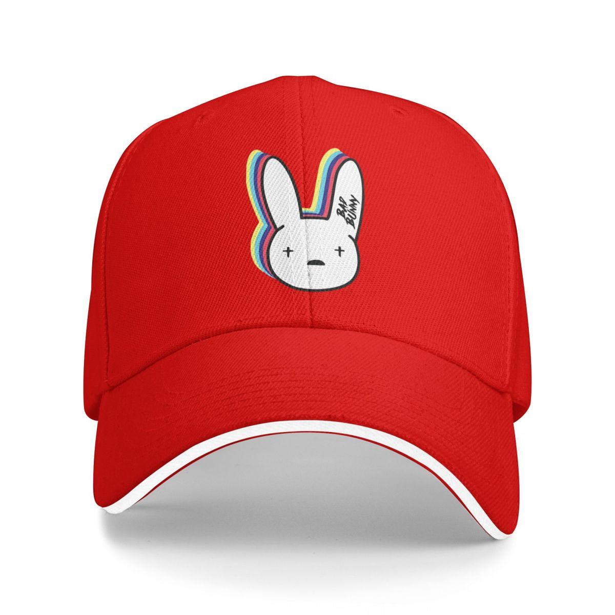 Bad Bunny Rapper Reggaeton Artist Baseball Caps Snapback Baseball Hats Breathable Casual Casquette Outdoor Unisex One Size