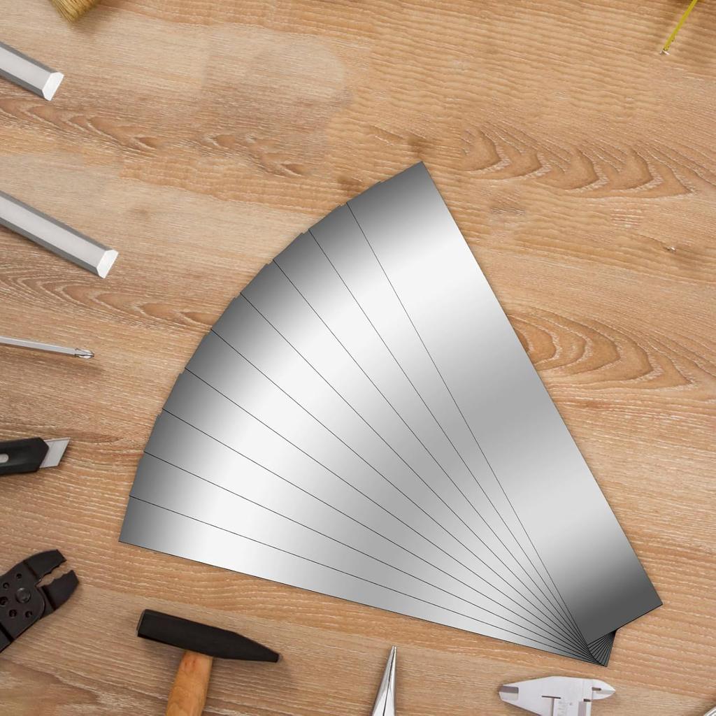 1 Peça Barra Chata de Aço Inoxidável 304, Tiras de Acabamento Versáteis Duráveis, Fácil de Moldar para DIY, Cozinha, Reparos Domésticos