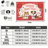 Party Backdrop New Year Red Flat Festive Lantern Multi Layered Celebrations Event Backdrop Decoration Front Door Decor