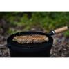 Ikenaga Iron Works Grill Pan with Wooden Handle, Induction and Gas Compatible, 26cm