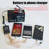 New 1/2Pcs 12V 24V To 5V Emergency Power USB Adapter With 3USB Ports And Battery Clip For High-Efficient Phone Charging