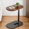 Mesa Lateral em Forma de C Sala de Estar Quarto Canto do Escritório Estrutura de Metal Mesa de Centro Mesa de Cabeceira Moderna Mesa Lateral Oval para Sofá Sofá Espaço Pequeno