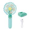 Portable USB Rechargeable Handheld Fan with LED Light