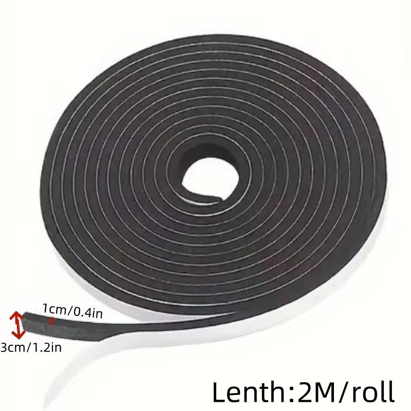 2/4MFoam Self-adhesive Door Window Sealing Strip Wearable Sliding Dustproof Sponge Strip Soundproof Home Insulation sealing tape