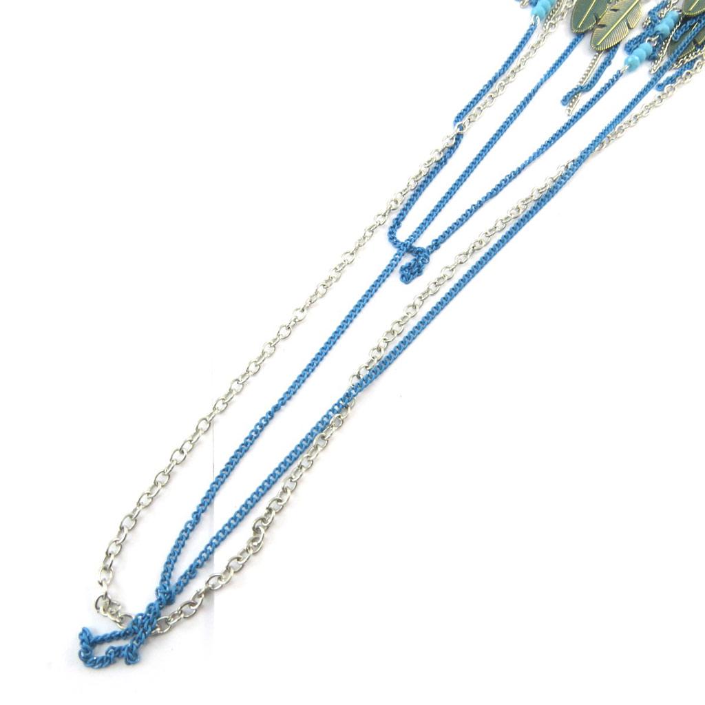 Les Trésors De Lily [N3741] - Blue Green 'Navajos' Long Necklace