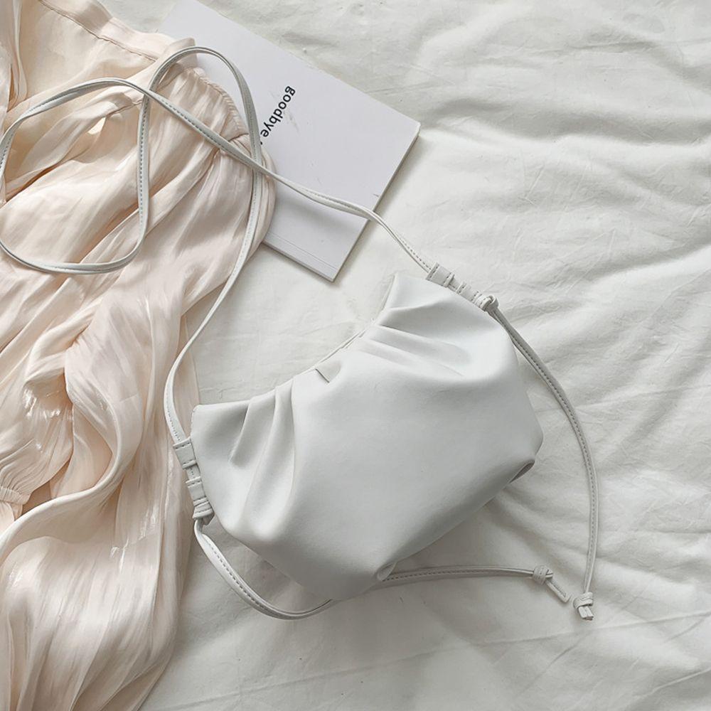 

Кошелек Сумка-облако на все случаи жизни Сумка цвета Very Peri Сумка кроссбоди для телефона Женская сумка на плечо Сумка в корейском стиле белый