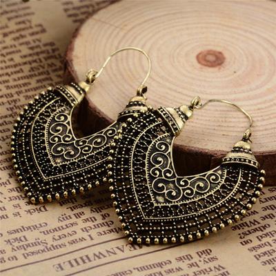 Vintage Herz Ohrstecker Ohrringe Lange Ohrringe Tropfen Baumeln Ohrringe Damen Schmuck