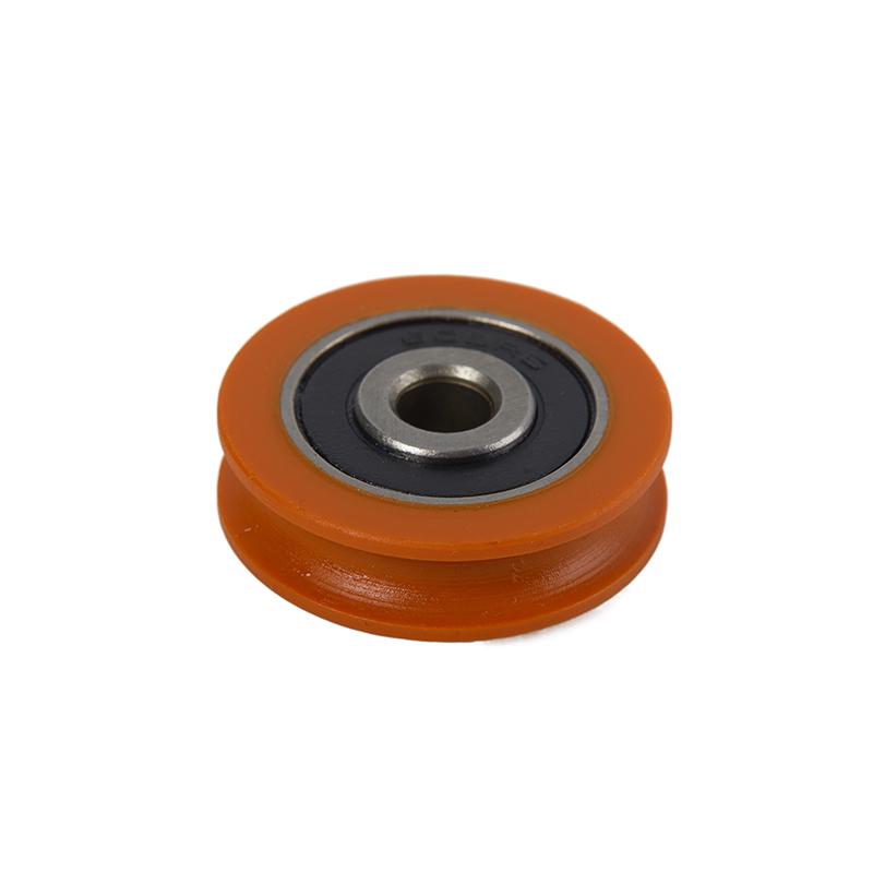 High Quality 6*29*8Mm Orange U Groove Bearing U-Shaped Bearing Wheel Pom Pulley Guide Roller Wheel For Door Window Drawer Pulley