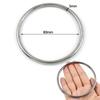 2-10Pcs 316# Stainless Steel Seamless O Rings Buckle Pet Collar Clasp Backpack Strap Hanging Bed Connection Anti-rust Ring