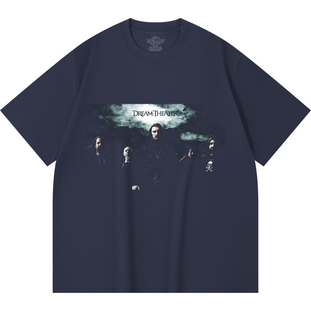 230 g/m² 100% Baumwolle Heavy Metal T-Shirt Rockband Beliebte Musik Druck Unisex Schweres Baumwoll-T-Shirt