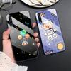 Moon Astronaut Case For Samsung Galaxy A52 A71 A72 A73 A53 Tempered Glass Cover For Samsung A13 5g A03 A22 A21s A03 Core A42 A70