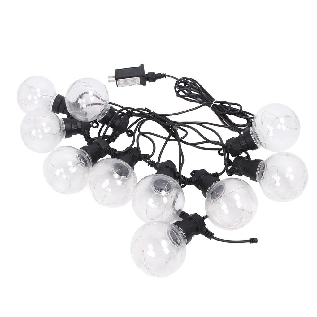 LED Ball String Lights 10LEDs G50 Copper Wire Bulb Colorful Die Casting Lamp  Waterproof Outdoor