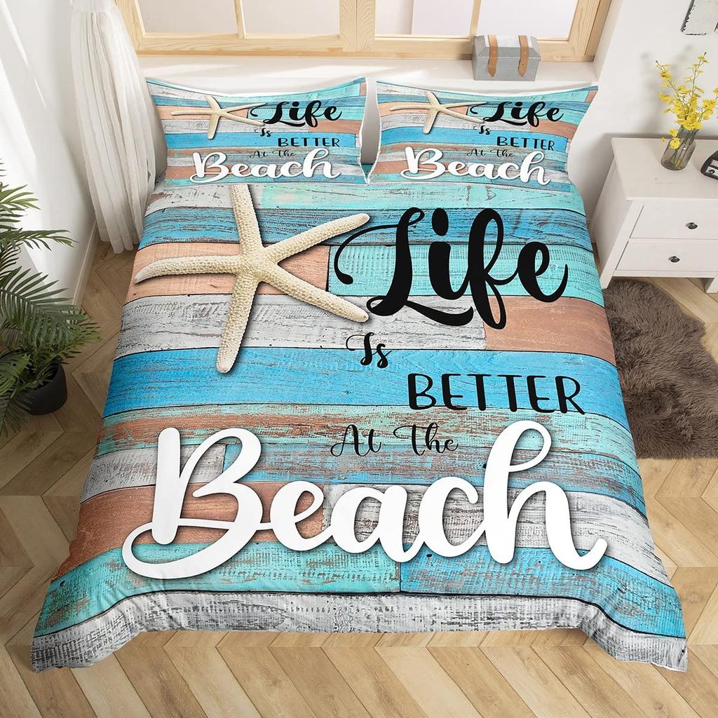 Summer Theme Duvet Cover For Teens Adults Duvet Cover Queen Lightweight Down Room Decor 2 Pillowcases 1 Duvet Cover No Comforter