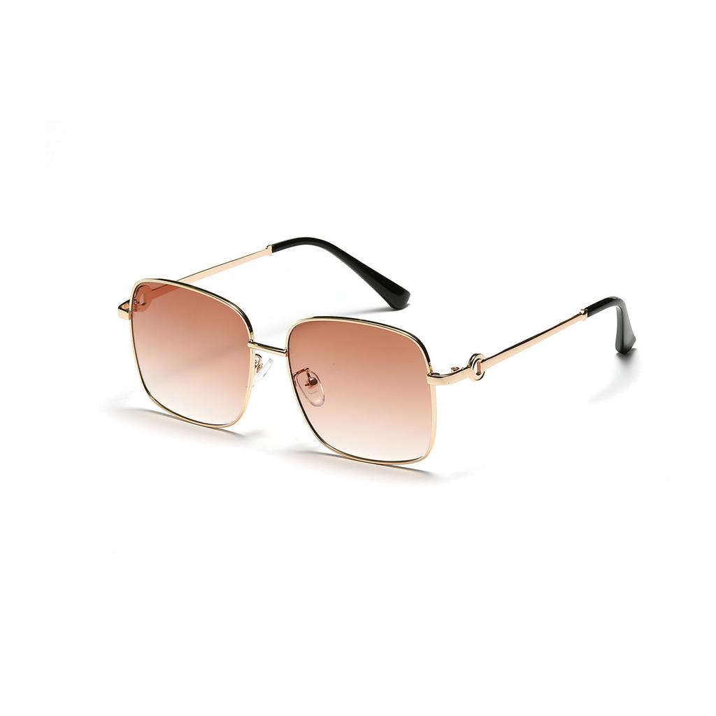 Metal Large Frame Glasses Simple Retro Sunglasses Female Ins Xiaohongshu Sunglasses
