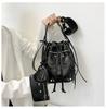 Crossbody Bag Female Heavy Industry Locomotive Wind Rivet Tide Pump With Bucket Bag able Shoulder Bag