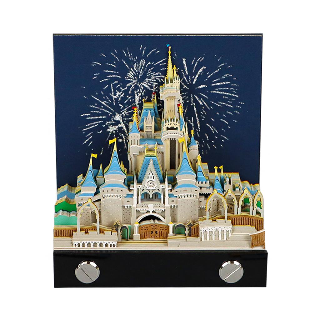 2027 Fairytale Model Princess Cinderella Castle Snow White 3D Memo Pad Paper Crafts Notes Paper Pad for Children Holiday Gifts