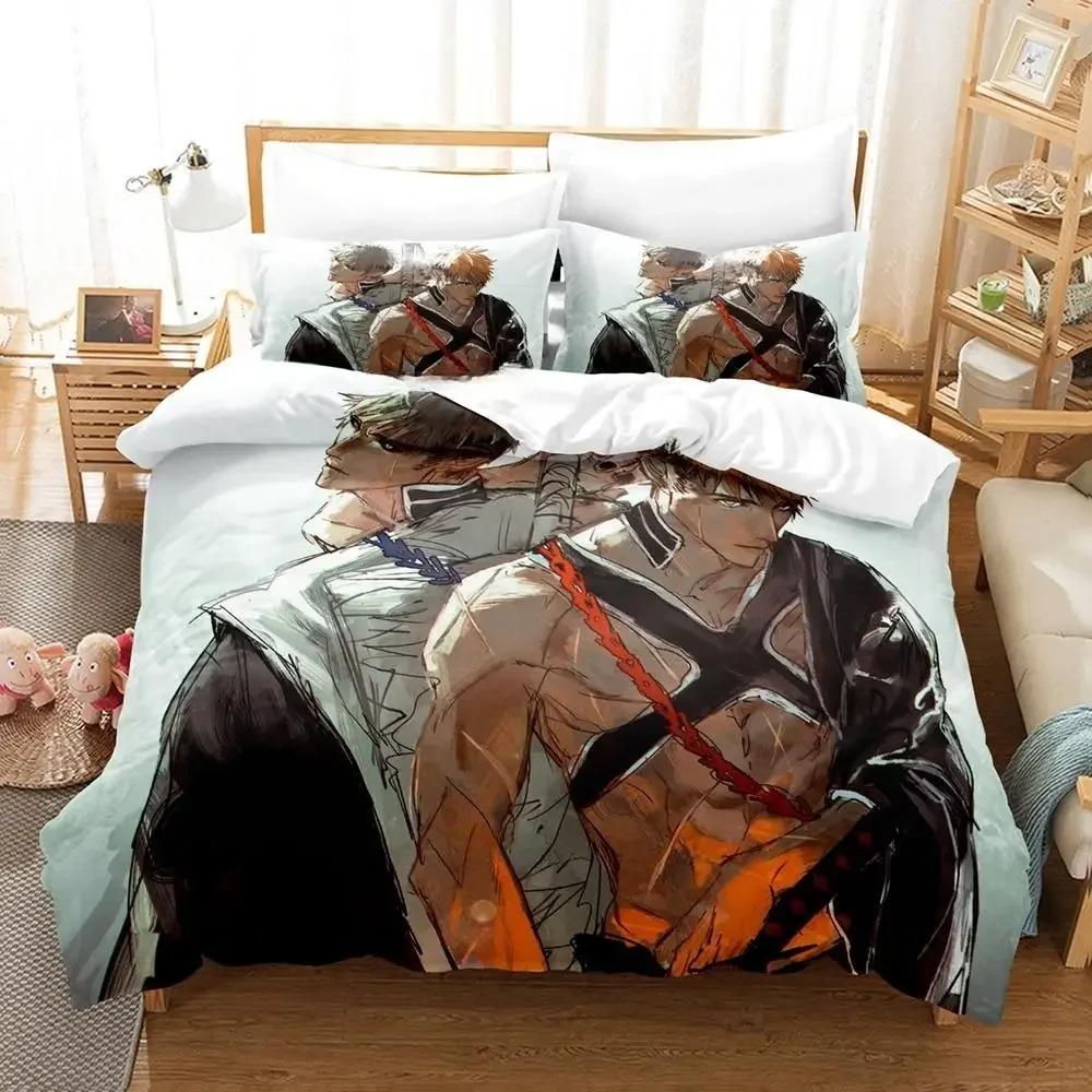 2025 Bleach Bedding Set Single Twin Full Queen King Size Bed Set Adult Kid Bedroom Duvet Cover Sets 3D Print Anime Bed Set