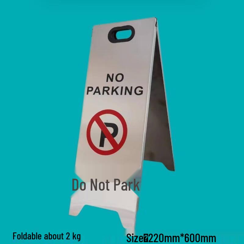 HANDUNYOU Portable A-Frame No Parking Warning Sign