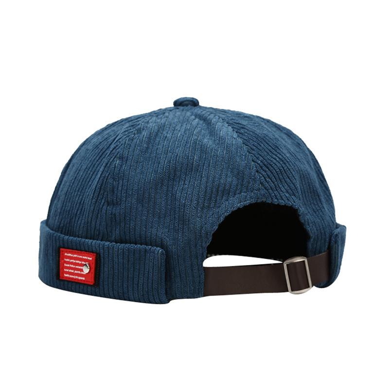 Men Women Brimless Beanie Cap Retro Dome Unisex Skullcap Sailor Cotton Mechanic Trendy Color Elastic Panels Docker Hat