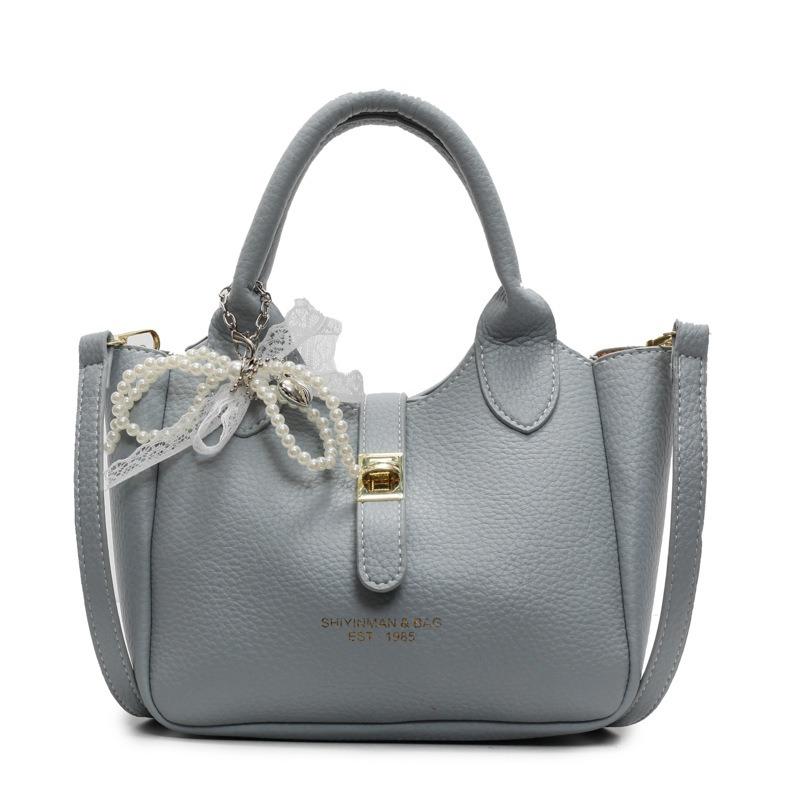 

Премиальная сумка-тоут женская новая модная универсальная на плечо сумка-мессенджер для поездок на работу сумка-ведро without pendant синий