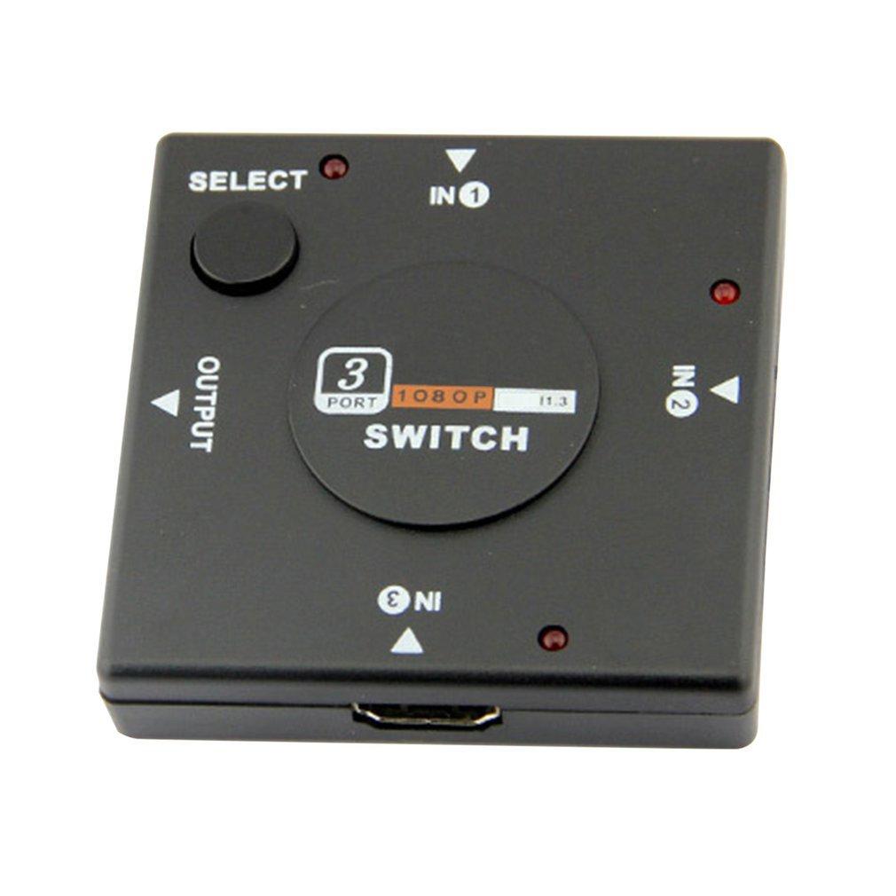 Mini HDMI-compatible Switcher 3 to 1 TV Switch Box 3 Way Selector 1080P 3 in 1 Out HDMI-compatible Splitter Dropshipping Hot