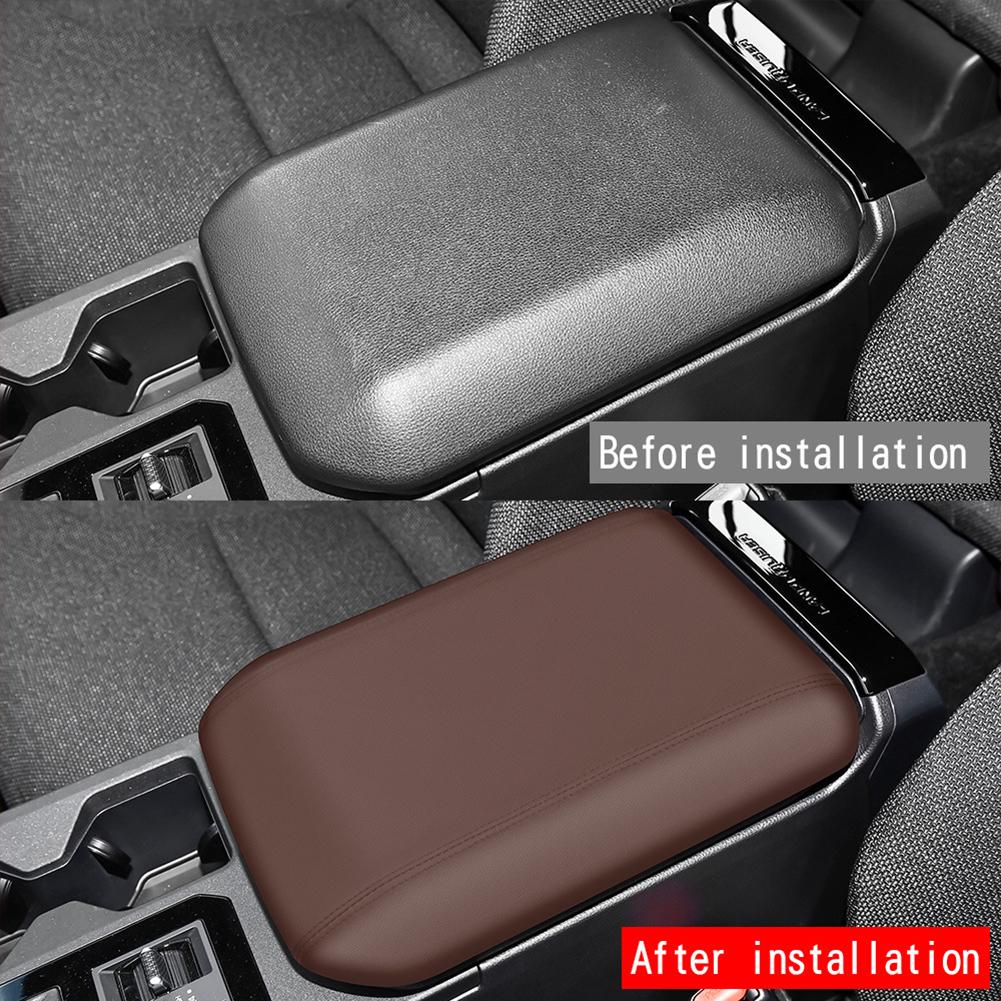 Box Car Car Armrest Cover Brown Center Console Cover High Reliability Perfect Match For Car Brand New Condition