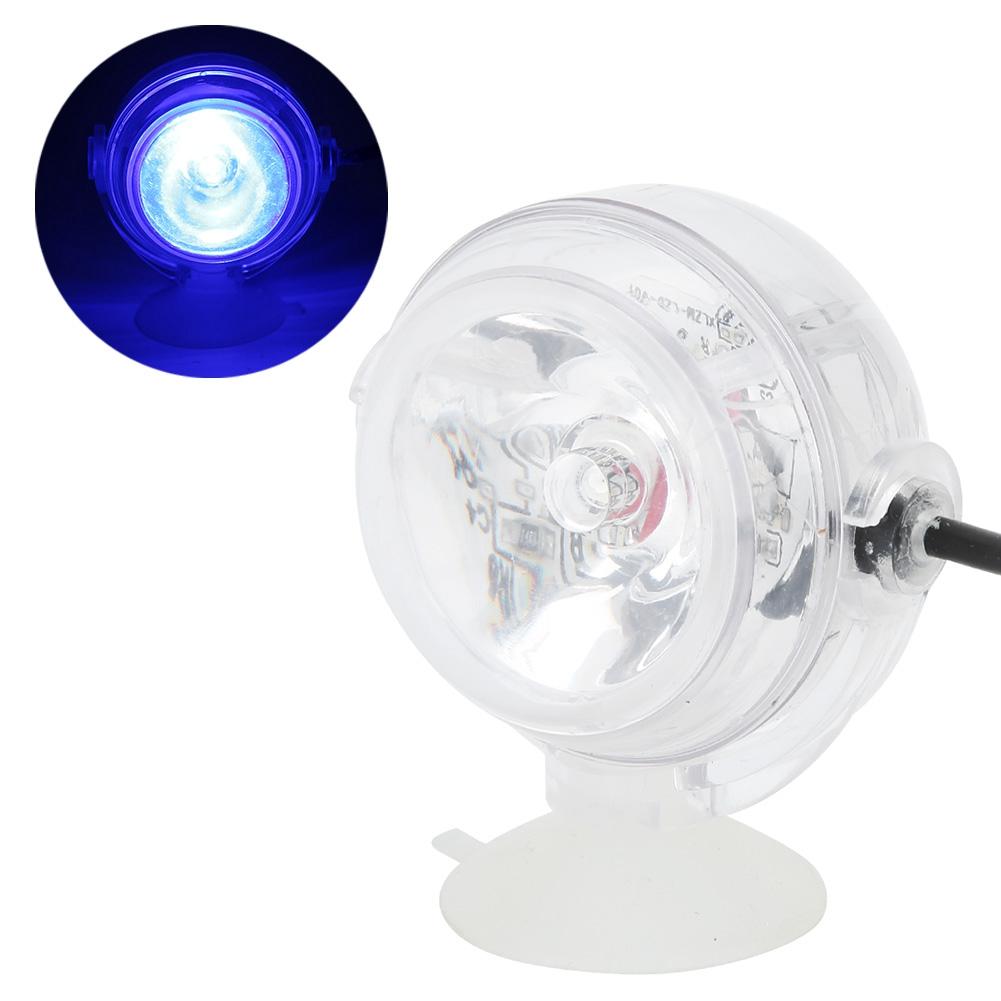 LED Akvarijní Ponorné Bodové Světlo Akvárium Podvodní Obojživelná Osvětlovací Lampa (Modrý bodový reflektor