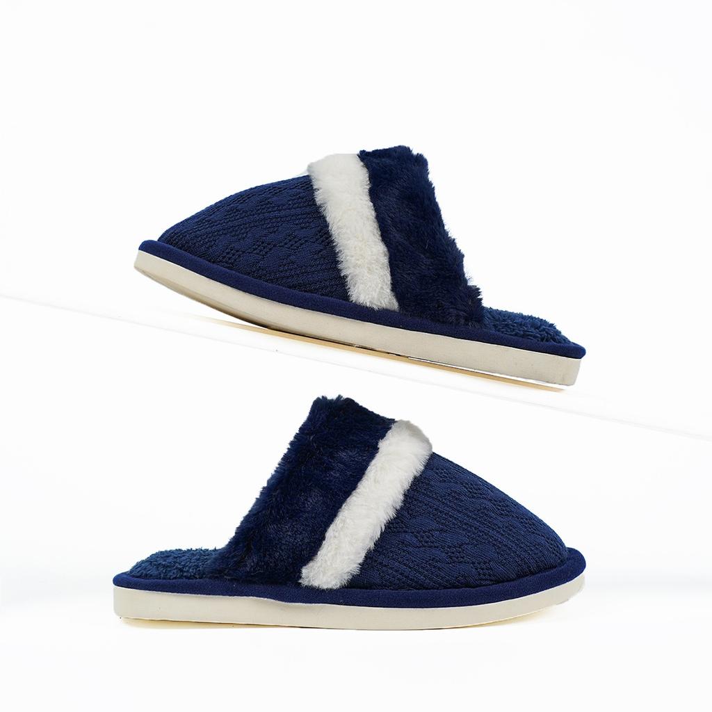 Winter fluffy slippers home non-slip slippers drag men's indoor plush cotton slippers women's