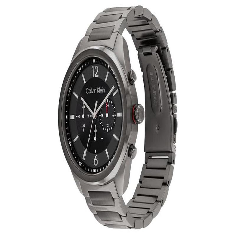 Calvin Klein Watch Quartz Movement Stainless Steel Strap 45mm Gray Dial Men's Watch 30 Meters Waterproof 25200267
