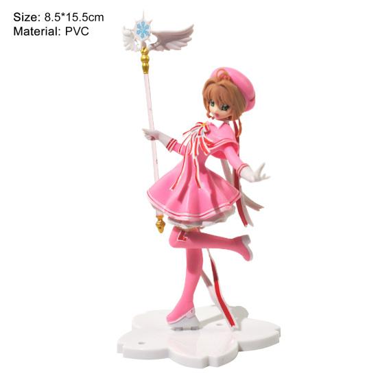 Cardcaptor Sakura Anime Figures Vivid Expression Indeformable Anime Accessory Cake Doll Decoration Anime Taito Cardcaptor Sakura for Anime Lover