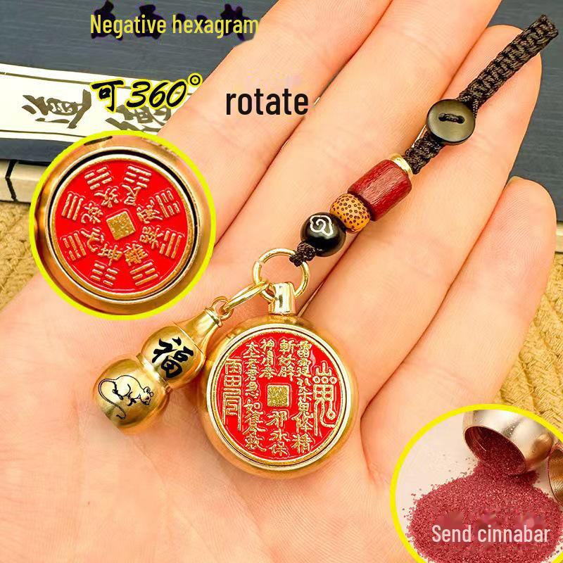 Zwölf Sternzeichen Messing Zinnoberkürbis Auto Anhänger Schlüsselanhänger