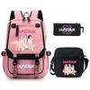 Animation Cartoon Peripheral Primary And Secondary School Students Schoolbag Multi-Functional Large-Capacity Leisure Backpack Three-Piece Set
