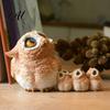Warm Atmosphere Room Decor Parent-child Desktop Ornament Retro Style Miniature Animal Statue Owl Figurine for Desk Resin Figurines Micro Landscape,